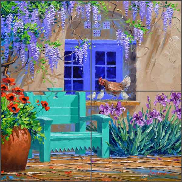 Celebrate Spring by Mikki Senkarik Ceramic Tile Mural MSA175