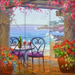 Love Forever by Mikki Senkarik Ceramic Tile Mural - MSA196
