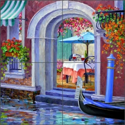Venetian Enchantment by Mikki Senkarik Ceramic Tile Mural MSA210