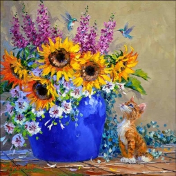 Mesmerized by Mikki Senkarik Ceramic Accent & Decor Tile MSA237AT
