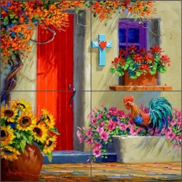 Essence of Santa Fe by Mikki Senkarik Ceramic Tile Mural MSA251