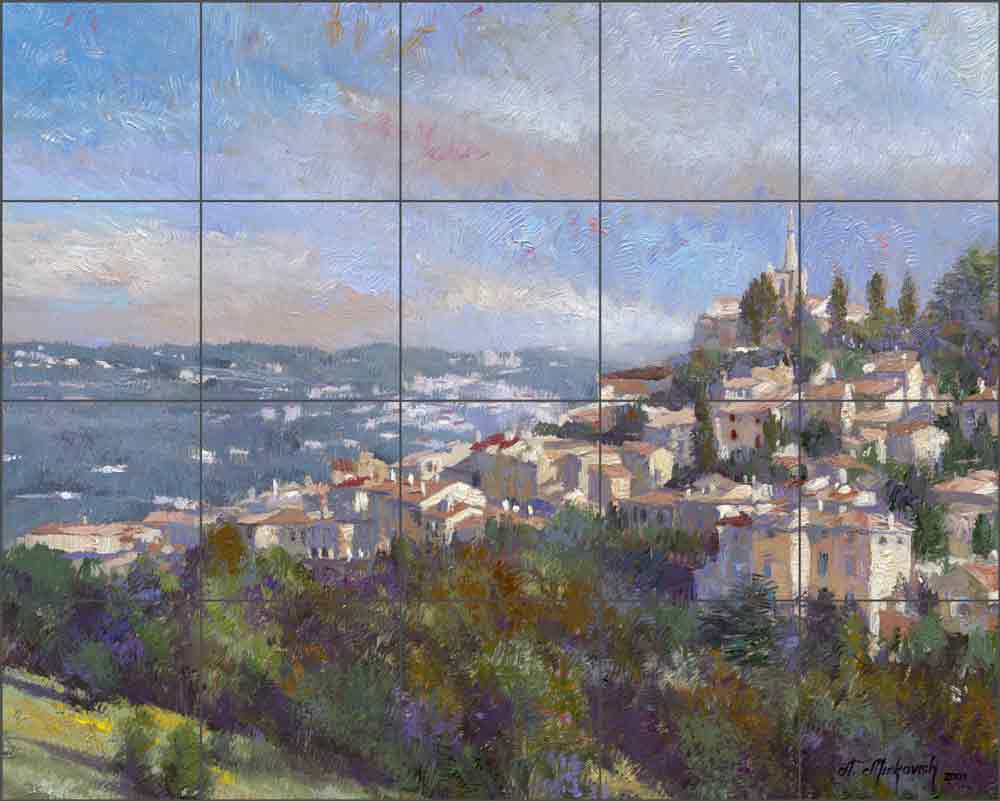 Village Serenity by Nenad Mirkovich Ceramic Tile Mural NMA004