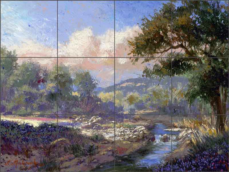 Hill Country by Nenad Mirkovich Ceramic Tile Mural NMA006