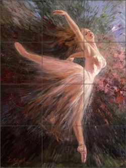 Free Spirit I by Nenad Mirkovich Ceramic Tile Mural NMA027