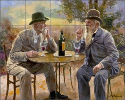 Golden Years by Nenad Mirkovich Ceramic Tile Mural NMA031