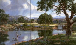 Landscape by Nenad Mirkovich Ceramic Tile Mural - NMA040