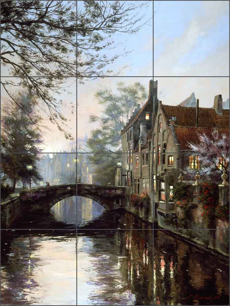 When Sun is Set by Nenad Mirkovich Ceramic Tile Mural - NMA052