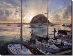 Mirkovich Seascape Sailboats Ceramic Accent Tile 8" x 6" - NMA055AT