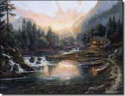 Mirkovich Mountain Landscape Ceramic Accent Tile 8" x 6" - NMA056AT