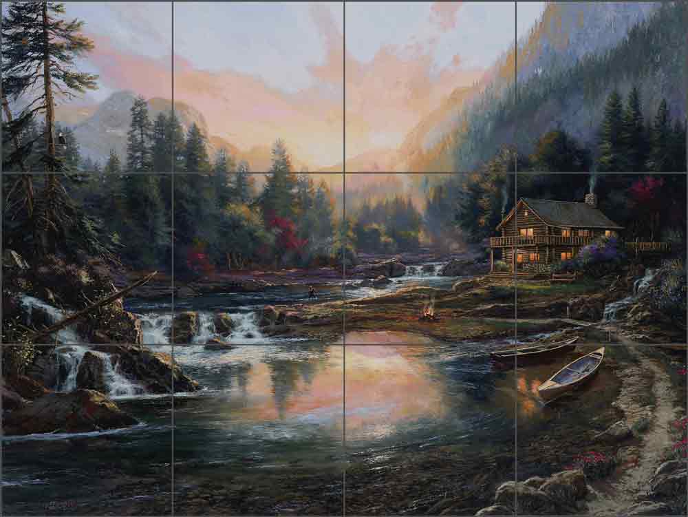 My Retreat by Nenad Mirkovich Ceramic Tile Mural NMA056