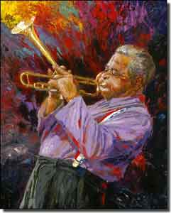 Mirkovich Musician Jazz Ceramic Accent Tile 8" x 10" - NMA058AT