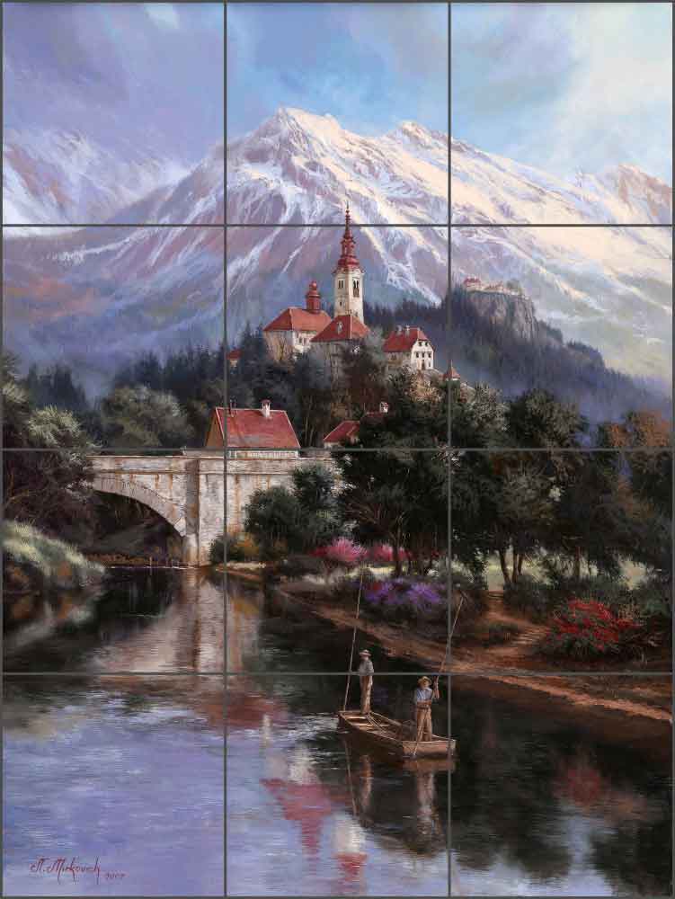 Peaceful Afternoon by Nenad Mirkovich Ceramic Tile Mural - NMA060