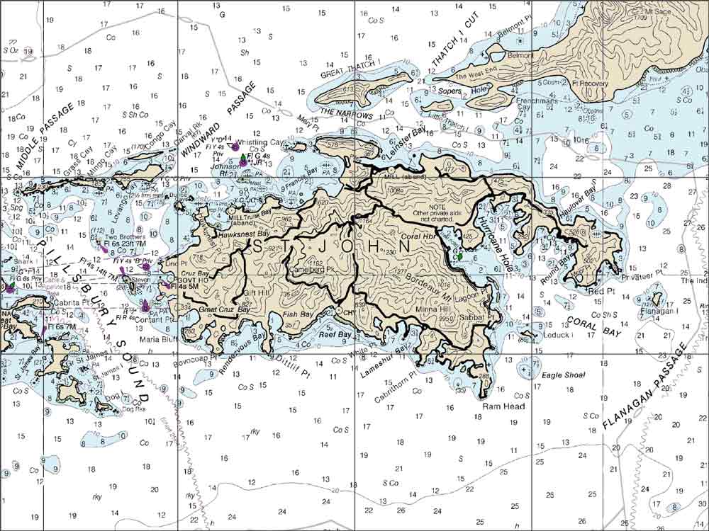 St Johns Nautical Chart Ceramic Tile Mural NautChrt25641 Artwork On