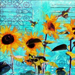 Mediterranean Summer by Agata & Hector Ceramic Accent & Decor Tile OB-AGA32AT