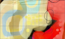 Lingering Shadows by Delores Naskrent Ceramic Tile Mural OB-DEL156a