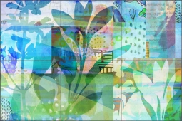 Graceful Sappling by Delores Naskrent Ceramic Tile Mural OB-DEL538