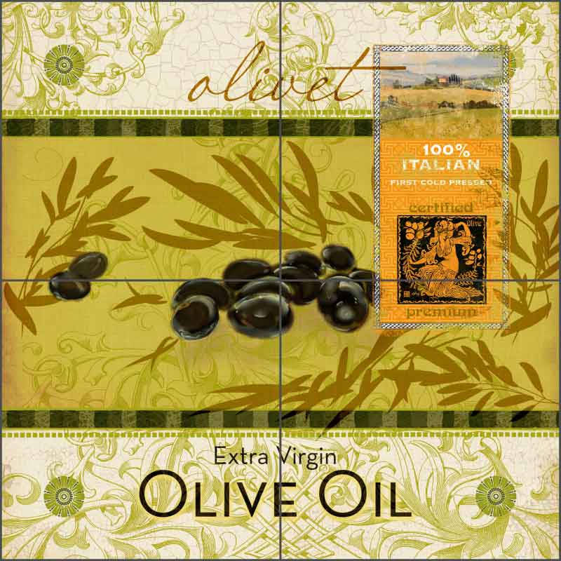 Olivet by Evelia Ceramic Tile Mural OB-ES55