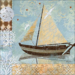 Oceanside Breeze II by Evelia Floor Accent Tile - OB-ES75dAT