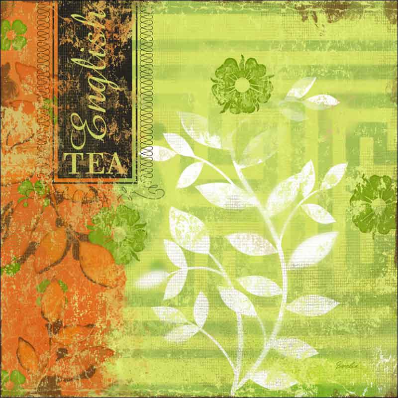 English Tea Garden II by Evelia Ceramic Accent & Decor Tile - OB-ES82fAT