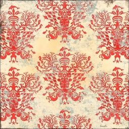 Nature Damask II by Evelia Ceramic Accent & Decor Tile - OB-ES83mAT