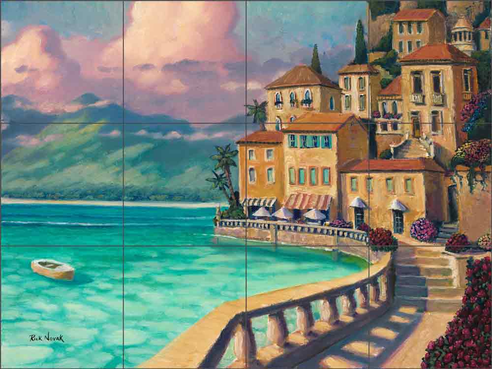 Cappuccino Cliffs by Rick Novak Ceramic Tile Mural - OB-KN03