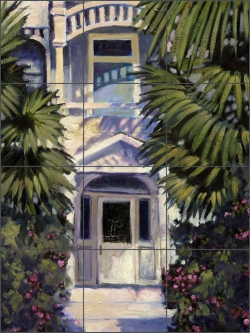Island Manor by Rick Novak Ceramic Tile Mural - OB-KN20