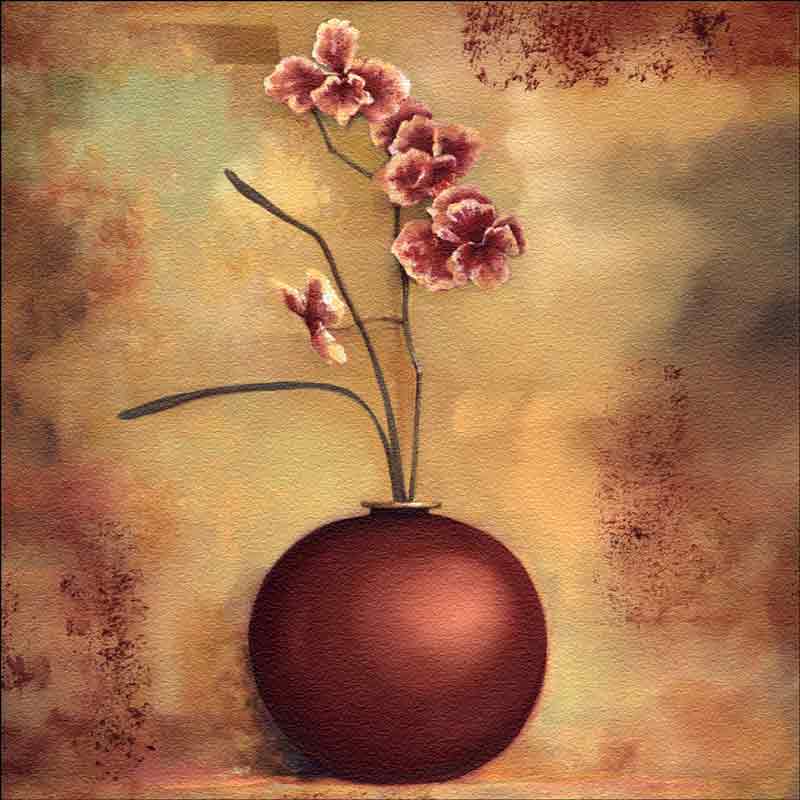Orchid I by Louise Montillio Floor Tile Art OB-LM18