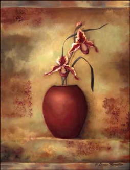 Orchid II by Louise Montillio Ceramic Accent & Decor Tile - OB-LM19AT