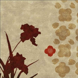 Nine Branches - panel 10 by Louise Montillio Ceramic Accent & Decor Tile - OB-LM96cAT