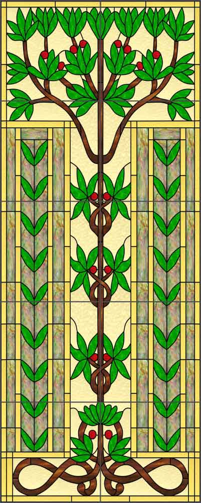 Arts & Crafts: Tree of Life by Paned Expressions Studios Ceramic Tile Mural OB-PES32