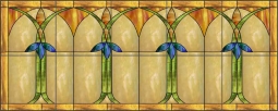 Arts & Crafts: Tropical Trees by Paned Expressions Studios Ceramic Tile Mural OB-PES33