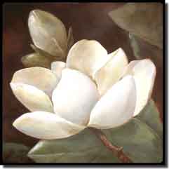White Magnolia by Wilder Rich Tumbled Marble Accent Tile 4" x 4" - OB-WR1335AT