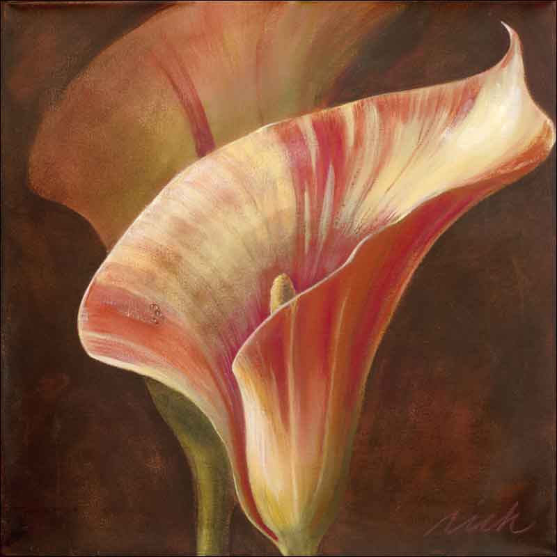 Spring Calla 1 by Wilder Rich Ceramic Accent & Decor Tile - OB-WR1351AT