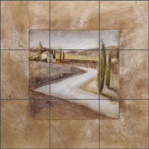 Country House I by Wilder Rich Ceramic Tile Mural - OB-WR3044