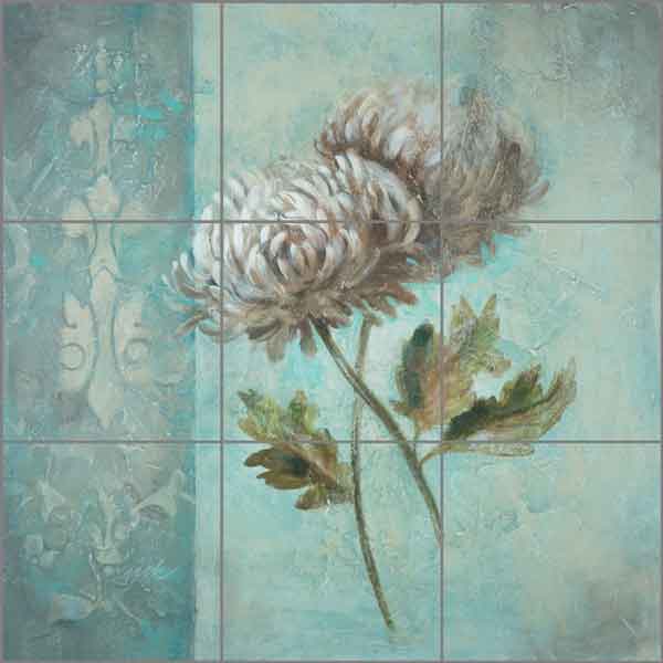 Blue Mum II by Wilder Rich Ceramic Tile Mural OB-WR782b