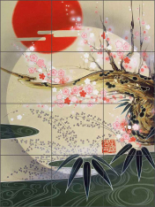 Zen by Zigen Tanabe Ceramic Tile Mural - OB-ZT10