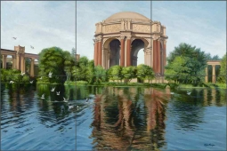 Palace of Fine Arts San Francisco #1 by Olga Kuczer Ceramic Tile Mural OKA004