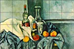 Cezanne Peppermint Fruit Ceramic Tile Mural 25.5" x 17" - PC005