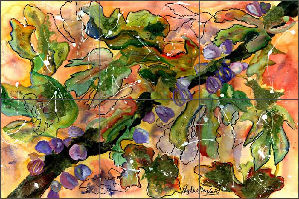 Taste of Old by Phyllis Neufeld Ceramic Tile Mural PNA011