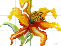Fireworks by Phyllis Neufeld Ceramic Tile Mural - PNA019