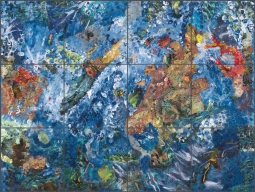 Coral Gardens by Phyllis Neufeld Ceramic Tile Mural PNA031
