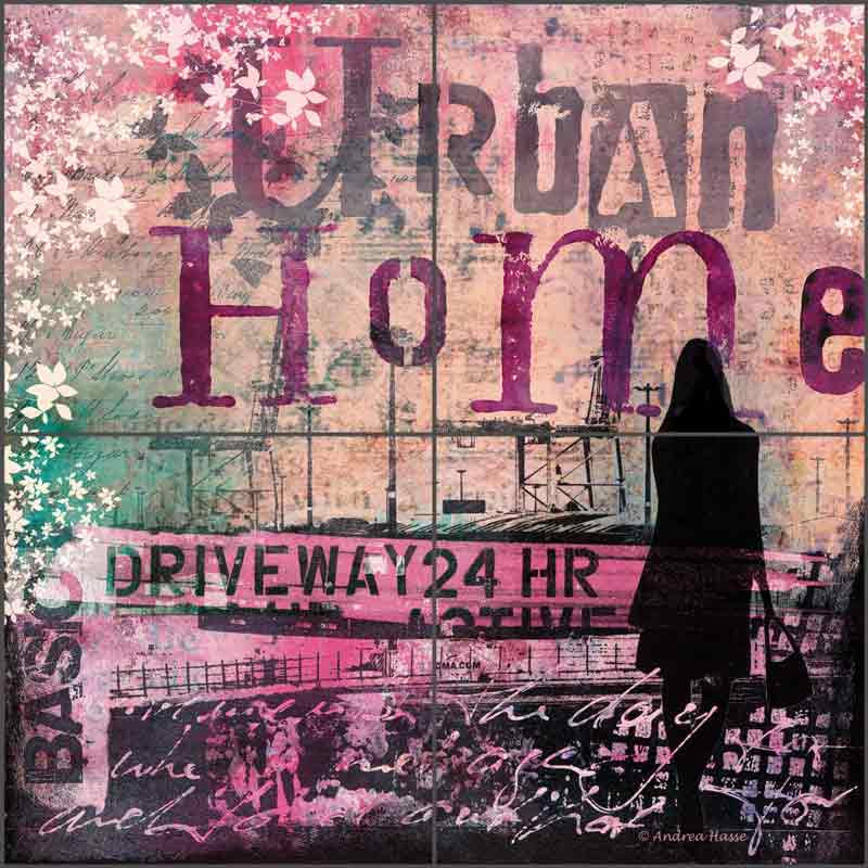Urban Home by Andrea Haase Ceramic Tile Mural - POV-AH008