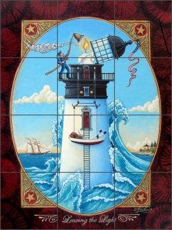 Leaving the Light by Ed Parker Ceramic Tile Mural - POV-EP009