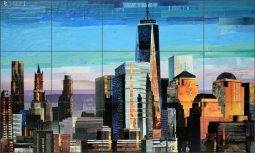 Time to Shine by Jim Nonas Ceramic Tile Mural POV-JN005