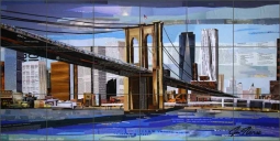 Brooklyn by Jim Nonas Ceramic Tile Mural POV-JN015
