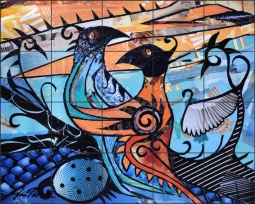 Love by Jim Nonas Ceramic Tile Mural POV-JN026
