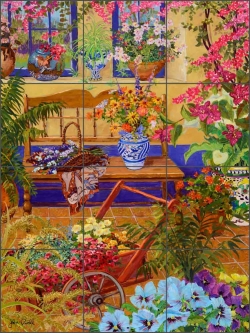 Casa Bonita by John Powell Ceramic Tile Mural - POV-JP004