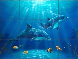Lights of Paradise by Jeff Wilkie Ceramic Tile Mural - POV-JWA002