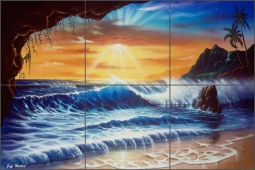 Enchanted Cave by Jeff Wilkie Ceramic Tile Mural POV-JWA010