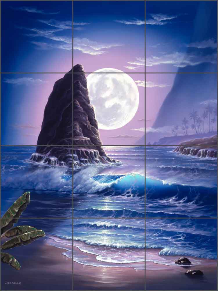 Molokai Romance by Jeff Wilkie Ceramic Tile Mural - POV-JWA020